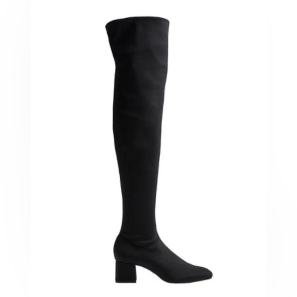 Zara over the knee fabric stretch heeled boots size 37
Worn few times only